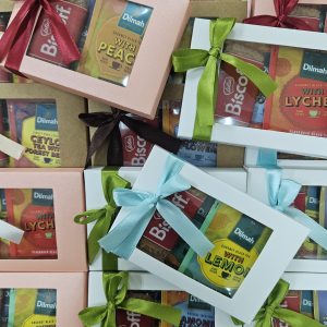 Tea & Biscoff with ribbon set