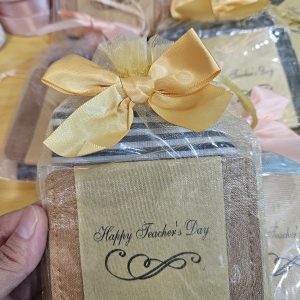 Foldable shopping bag & card holder set